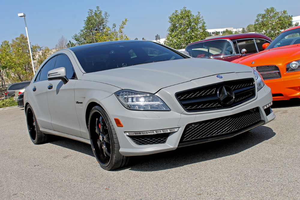 Mercedes CLS63 AMG Matte Gray Wrap WRAPFOLIO