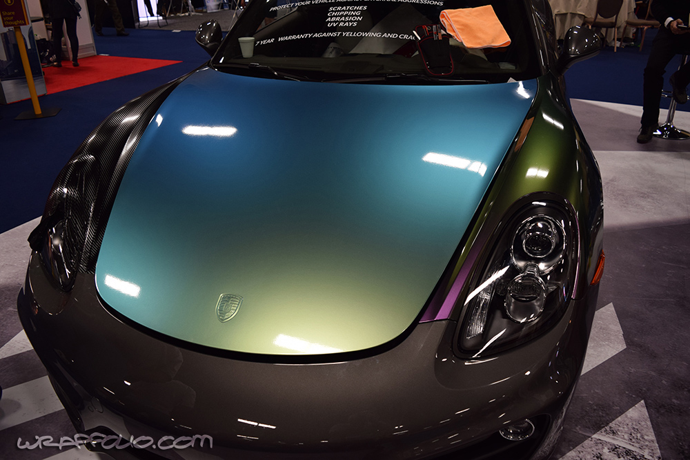 Hexis Porsche Cayman wrap demo | Wrapfolio