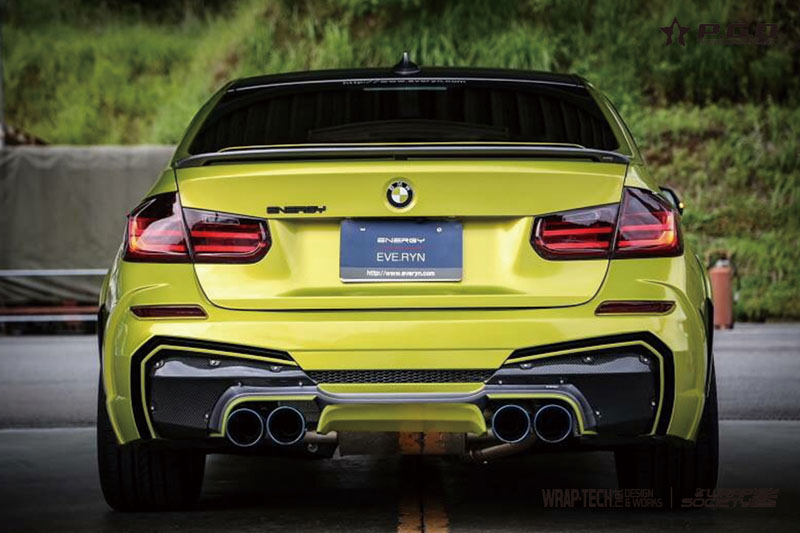 P.G.D. Electric Lime BMW Wrapfolio