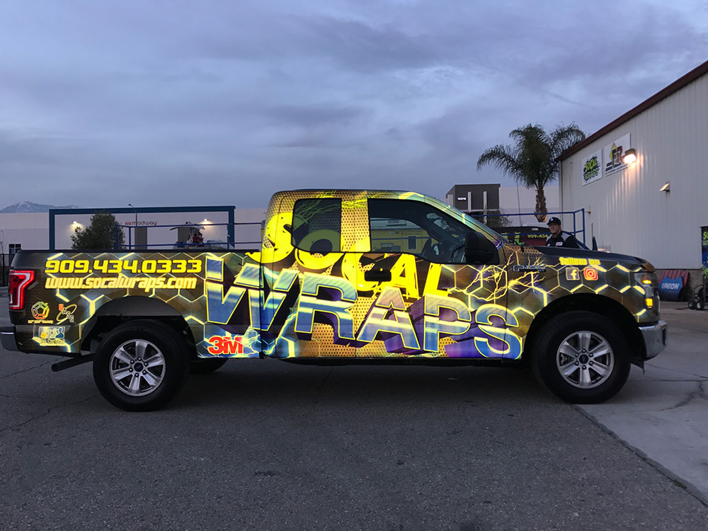 SoCal Wraps reflective F150 wrap Wrapfolio